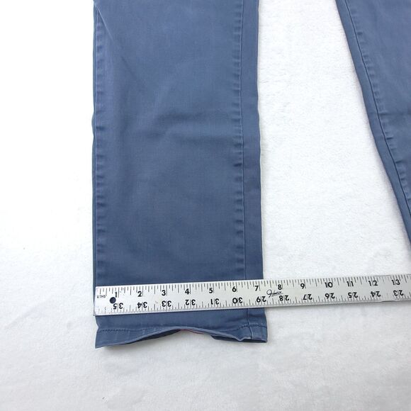 Johnnie-O Men’s 5-Pocket Chino Cotton Pants Blue Size 33x32 - Picture 9 of 9